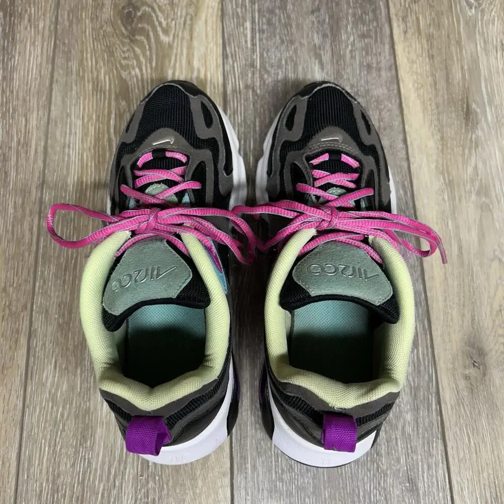 Nike Kids Youth US Size 6 Air Max 200 AT5627-004 Black Gray Pink Sneaker Shoes